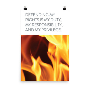 Fire "Defending My Rights"