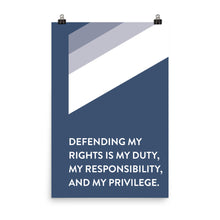 Load image into Gallery viewer, Geometric Stripe &quot;Defending My Rights&quot;