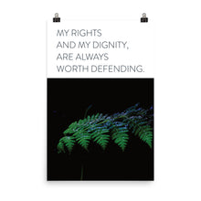 Load image into Gallery viewer, Earth &quot;My Rights and My Dignity&quot;