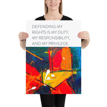 Load image into Gallery viewer, Abstract &quot;Defending My Rights&quot;