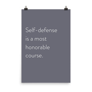 Minimalistic "Self-Defense"