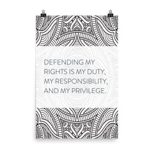 Load image into Gallery viewer, Mandala &quot;Defending My Rights&quot;