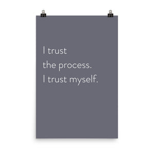 Minimalistic "I Trust The Process"