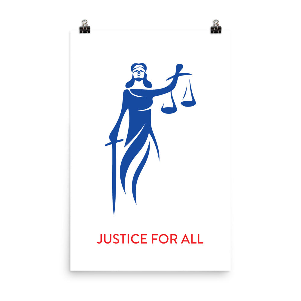 Lady Justice | White/Blue