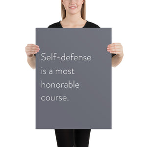 Minimalistic "Self-Defense"