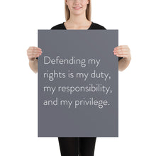 Load image into Gallery viewer, Minimalistic &quot;Defending My Rights&quot;