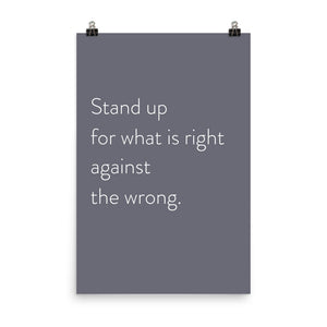 Minimalistic "Stand Up"