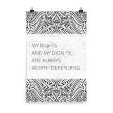 Load image into Gallery viewer, Mandala &quot;My Rights and My Dignity&quot;