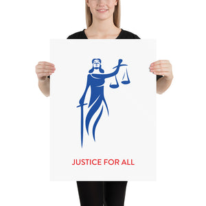 Lady Justice | White/Blue