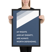 Load image into Gallery viewer, Geometric Stripe &quot;My Rights and My Dignity&quot;