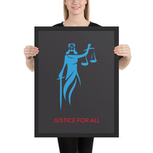 Load image into Gallery viewer, Lady Justice | Charcoal/Sky Blue