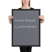 Load image into Gallery viewer, Minimalistic &quot;Justice Delayed&quot;