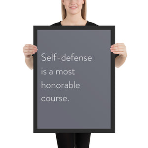 Minimalistic "Self-Defense"