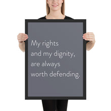 Load image into Gallery viewer, Minimalistic &quot;My Rights and My Dignity&quot;