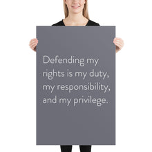 Load image into Gallery viewer, Minimalistic &quot;Defending My Rights&quot;