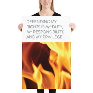 Fire "Defending My Rights"