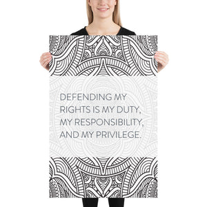 Mandala "Defending My Rights"