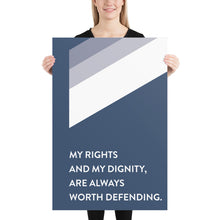 Load image into Gallery viewer, Geometric Stripe &quot;My Rights and My Dignity&quot;