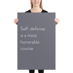 Minimalistic "Self-Defense"