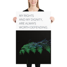 Load image into Gallery viewer, Earth &quot;My Rights and My Dignity&quot;