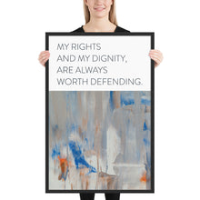 Load image into Gallery viewer, Abstract &quot;My Rights and My Dignity&quot;