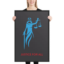 Load image into Gallery viewer, Lady Justice | Charcoal/Sky Blue