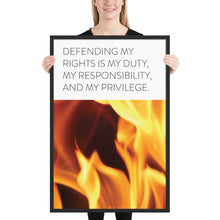 Load image into Gallery viewer, Fire &quot;Defending My Rights&quot;