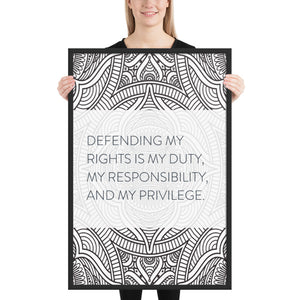 Mandala "Defending My Rights"