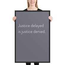 Load image into Gallery viewer, Minimalistic &quot;Justice Delayed&quot;