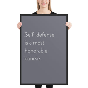 Minimalistic "Self-Defense"