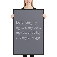 Load image into Gallery viewer, Minimalistic &quot;Defending My Rights&quot;