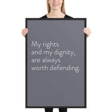 Load image into Gallery viewer, Minimalistic &quot;My Rights and My Dignity&quot;