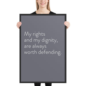 Minimalistic "My Rights and My Dignity"