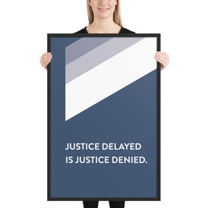 Geometric Stripe "Justice Delayed"