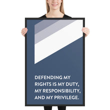 Load image into Gallery viewer, Geometric Stripe &quot;Defending My Rights&quot;