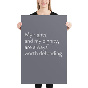 Minimalistic "My Rights and My Dignity"